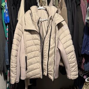 Bernardo Beige Quilted Puffer Jacket
